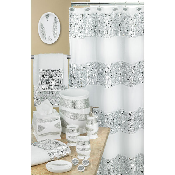 Mercer41 Channce 6 Piece White/Silver Bathroom Accessory Set & Reviews Wayfair